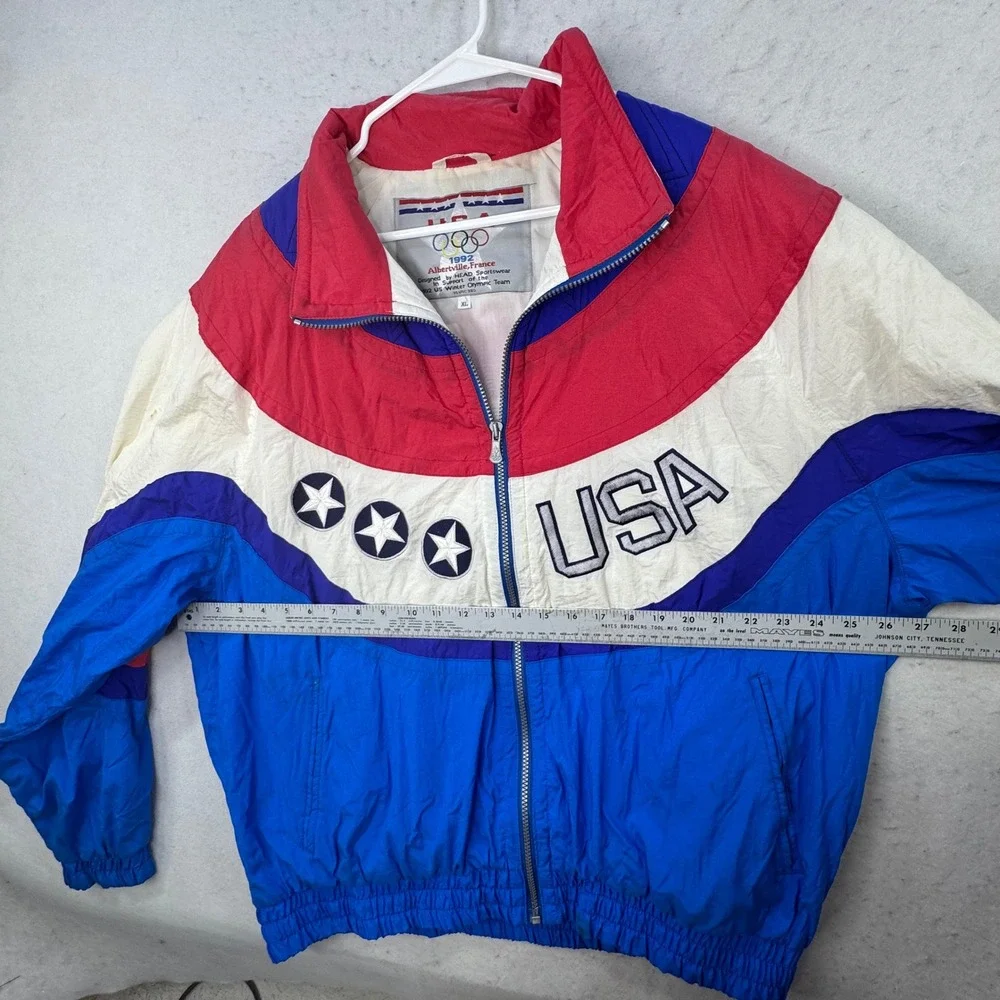 Vintage USA Olympics Tracksuit Pant Set‎ Mens XL 1992 France Vintage 90s